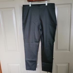 Signature Studio ladies black faux leather pants.